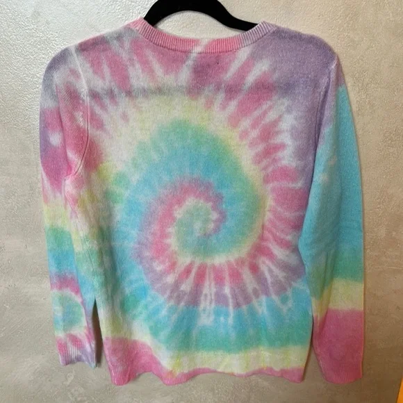Bloomingdale's Cashmere Tie-Dye Pullover size medium - Picture 5 of 7